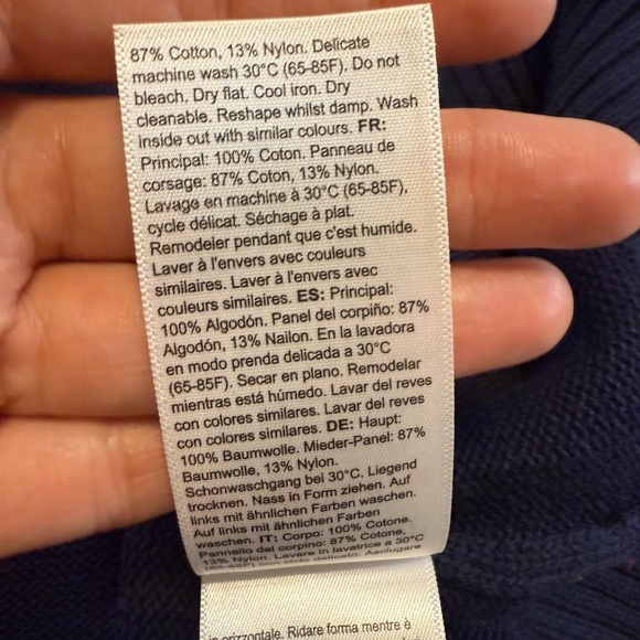 Seraphine Women Size S Bell Sleeve Detail Nursing Top Sweater Navy Blue NWT$95 - Picture 14 of 16